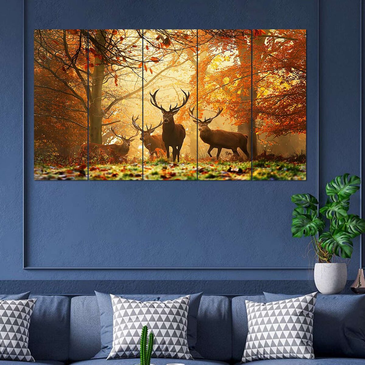 SET OF 5 DIGITAL WALL PAINTING