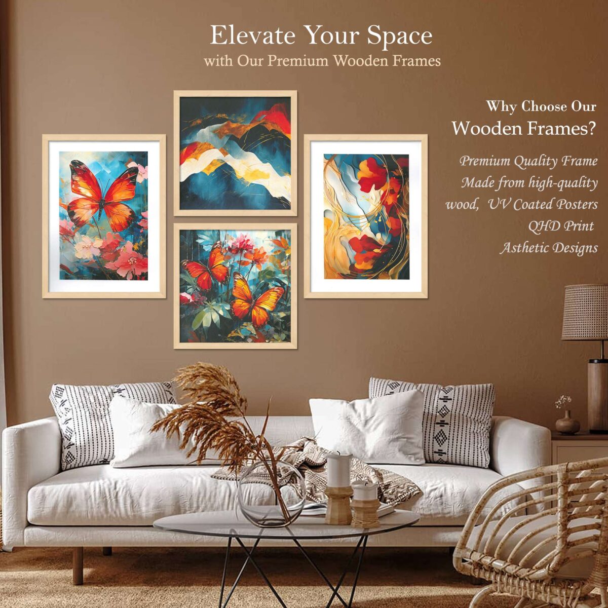 SET OF 4 DIGITAL WALL PAINTING - Image 2