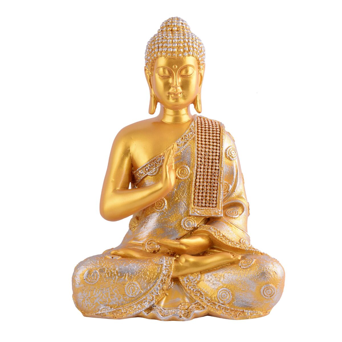 Buddha Idol Statue Showpiece Gift Gifting Item Polystone Home Decor Decoration - Image 3